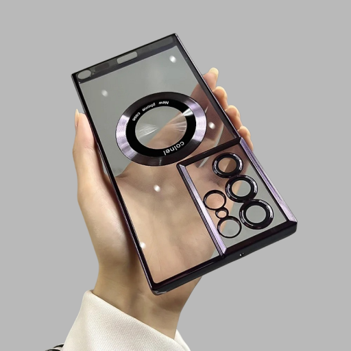 Transparent silikonecover med MagSafe-understøttelse til Samsung Galaxy S22 Ultra