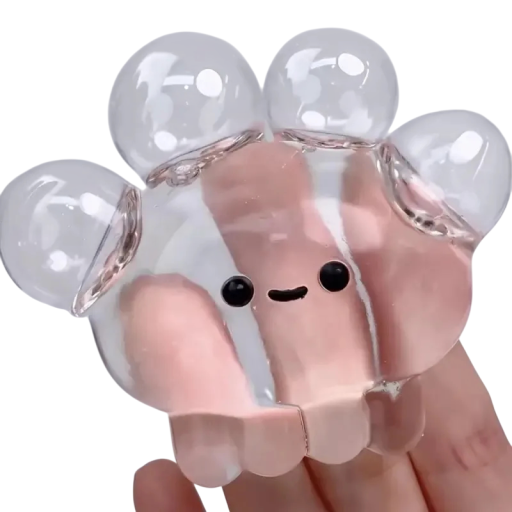 Transparent Squishy Octopus Stress Relief Toy with Bubbles, Soft and Deformable Hand Relaxation Aid