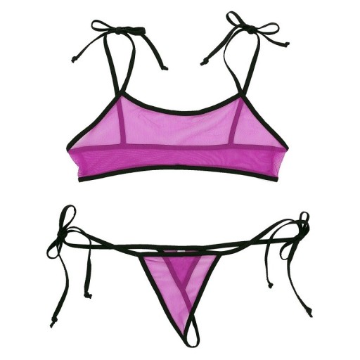 Transparenter BH und Tanga für Damen