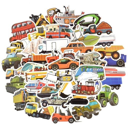 Transport Stickers 50 pcs
