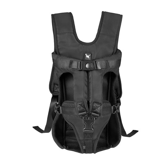 Transportín frontal para perros tamaño M Arnés ajustable con acolchado y ventilación Mochila de viaje para mascotas Transportín frontal para perros tamaño M Arnés ajustable con acolchado y ventilación Mochila de viaje para mascotas
