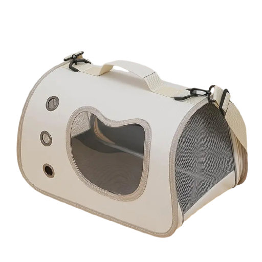 Transporttasche für Katzen über der Schulter 40 x 26 x 22 cm Atmungsaktive Tasche für Haustiere Für Katzen bis 7 kg Tragbare Tasche mit Schultergurt