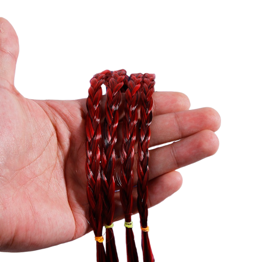 Treccine sintetiche con elastico per bambini