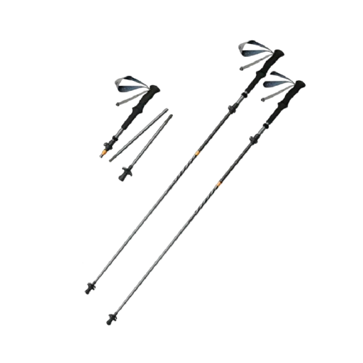 Trekkingen Stokken 2 stuks Ultralicht Opvouwbaar met Snelsluitingssysteem 103 - 120 cm Opgevouwen 35 cm 3K Koolstof en Aluminium Voor Wandelen en Trekking