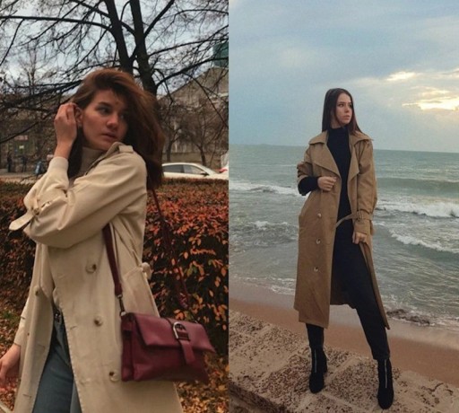 Trench coat feminino A1833