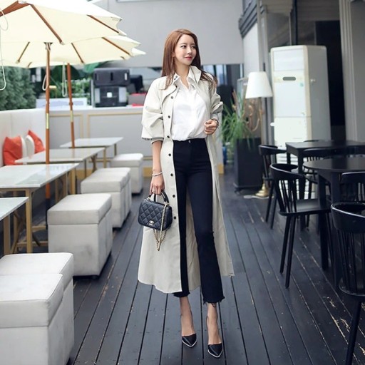 Trench coat feminino P2352