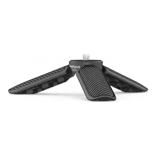 Trépied mini de poche 7,5 cm avec filetage 1/4 pouce Poids 39 g Poignée et trépied de table Noir Pour caméras d'action et caméras gimbal de poche