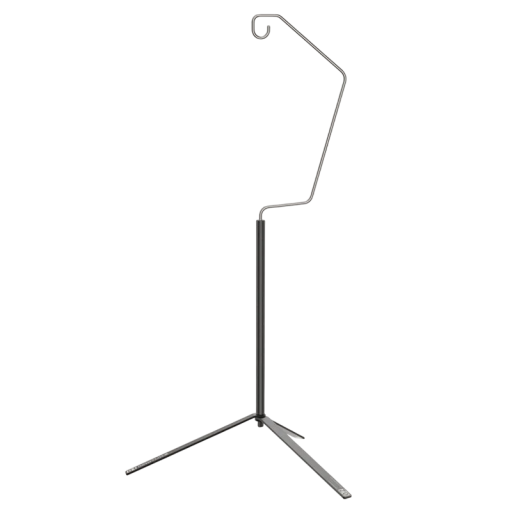 Trépied pour lumière 41,6 cm Construction pliante en aluminium avec crochet Suspension de lanterne Accessoires de camping Extérieur en acier