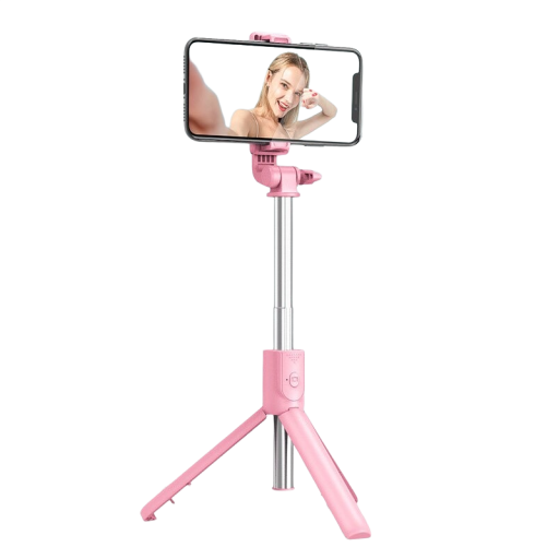 Treppiede mini wireless con asta per selfie