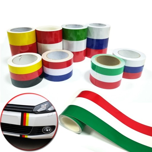 Tricolor autós matrica