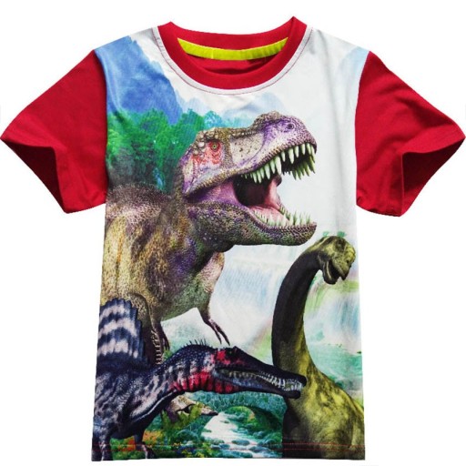 Tricou 3D pentru băiat cu imprimeu dinozaur J1939