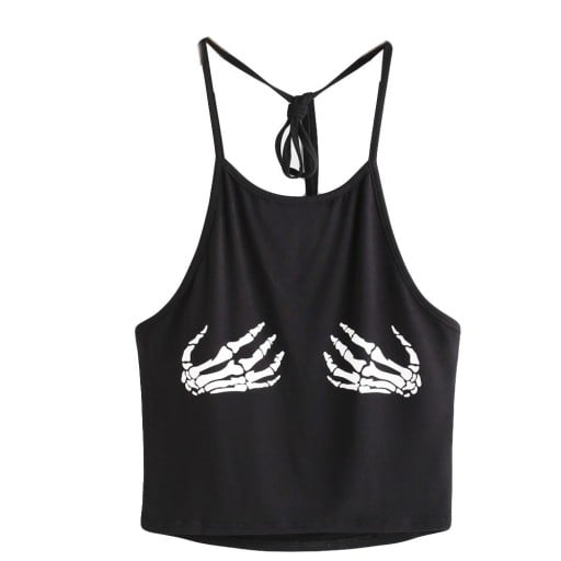 Tricou damă cu imprimeu amuzant negru