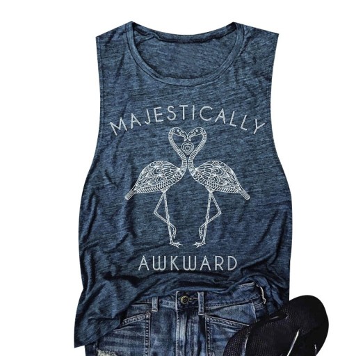 Tricou de damă cu flamingo
