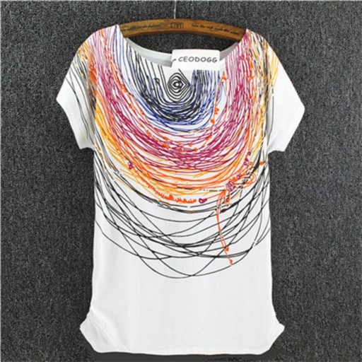 Tricou de damă cu imprimeu A1230