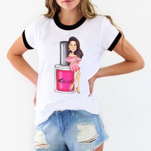 Tricou de damă cu imprimeu A1234 Tricou de damă cu imprimeu A1234