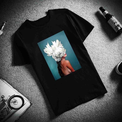 Tricou de damă cu imprimeu A66