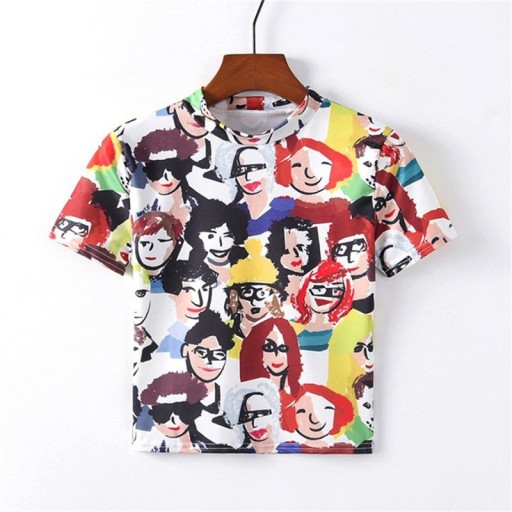 Tricou de damă cu imprimeu A997