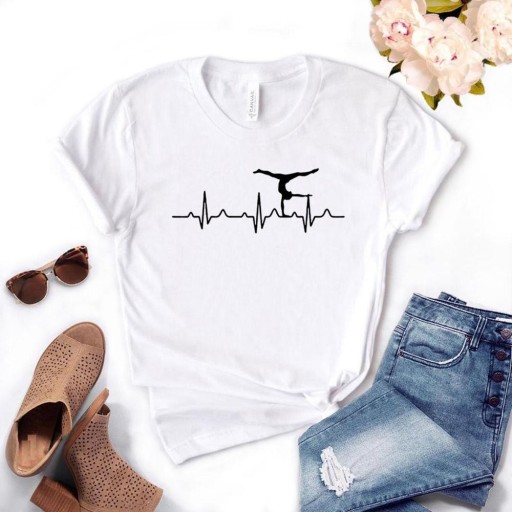 Tricou de damă cu imprimeu acrobat