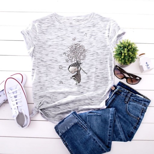 Tricou de damă cu imprimeu B355