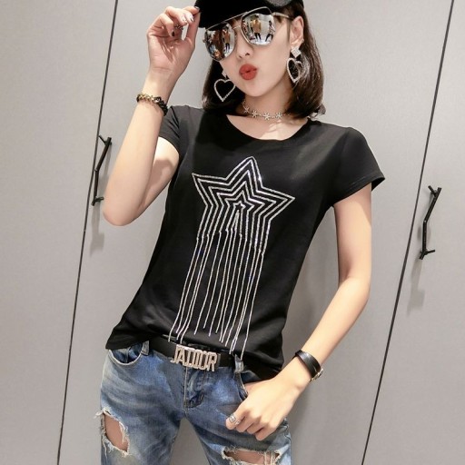 Tricou de damă cu paiete B130