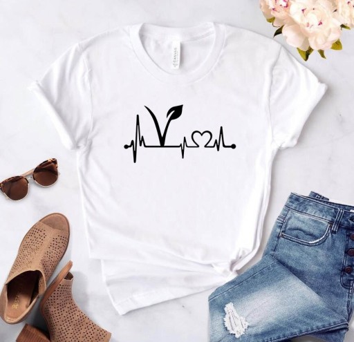 Tricou de damă cu simbol vegan