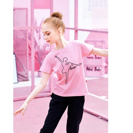 Tricou de fată cu balerină