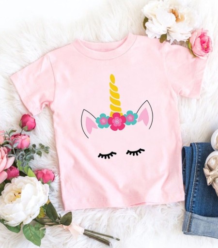 Tricou de fată cu unicorn B1545