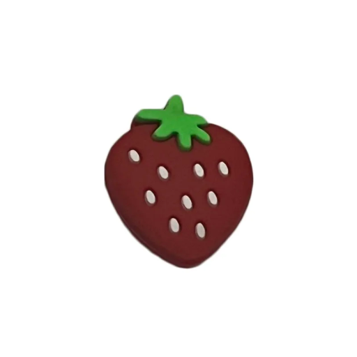 Trillingsdemper voor tennisracket met aardbeienmotief Kleurrijk siliconen antivibratieaccessoire voor tennisspelers Racketaccessoire