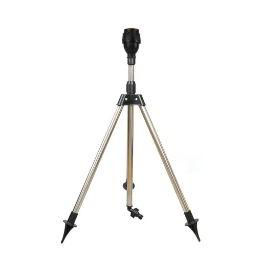 Tripod Sprinkler with Adjustable Height and 360° Spray Head for Garden Irrigation
