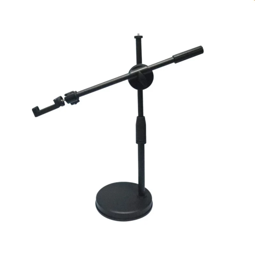 Trípode de sobremesa con soporte para teléfono Altura ajustable hasta 45 cm Brazo de 360° Articulación giratoria Soporte flexible para tomar