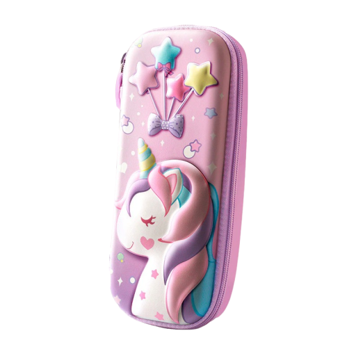 Trousse d'école avec motif de licorne