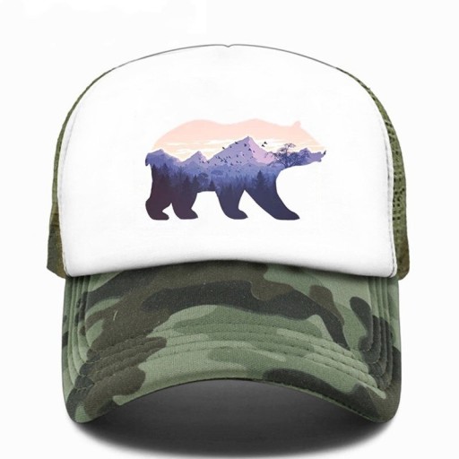Trucker Cap with Bear