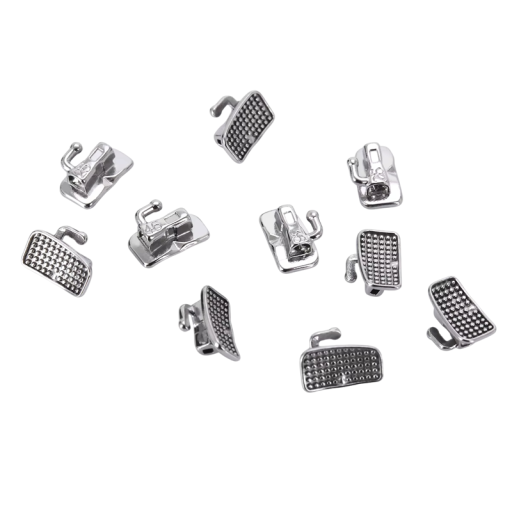 Truies buccales orthodontiques monobloc Roth 0,018 80 pcs pour 1er molaire Tubes dentaires adhésifs pour usage orthodontique