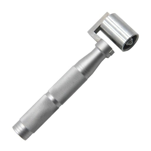Tryckhjul för tapeter aluminiumrulle 12,6 cm bredd 3,4 cm metallkonstruktion för utjämning och pressning av tapeter