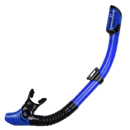 Tuba de plongée avec soupape d'air PC+TPR+silicone Embout résistant Respiration confortable Natation Snorkeling Sports nautiques