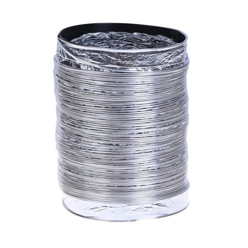 Tubo de ventilação flexível 100 mm Mangueira de alumínio 1,5 m Tubo de PVC para exaustão de ar -30 °C ~ 100 °C