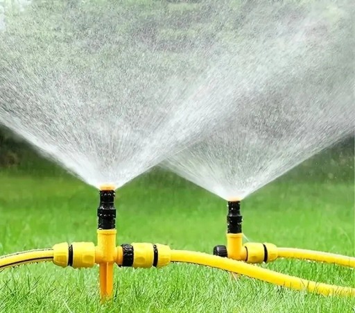 Tuinsproeier 360° met verstelbare hoek en aansluiting voor 1/2" slang met aardpen voor effectieve irrigatie