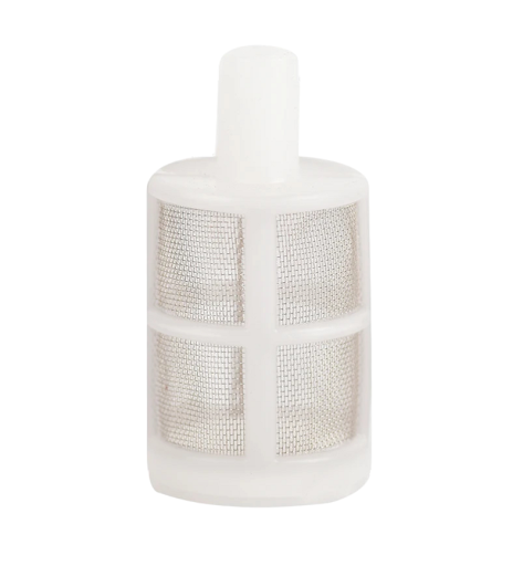 Tuinwateraansluiting 10 mm 120 mesh wit gaasfilter voor irrigatiefilter om te voorkomen dat vuil in de pomp komt Waterfilter Irrigatiefilter 3 x 5,5 cm