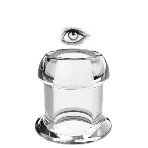 Tunel anal transparent marimea XL, dop siliconic, ambalaj discret, impermeabil, pentru utilizatori experimentati