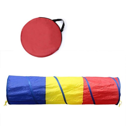 Túnel infantil tricolor