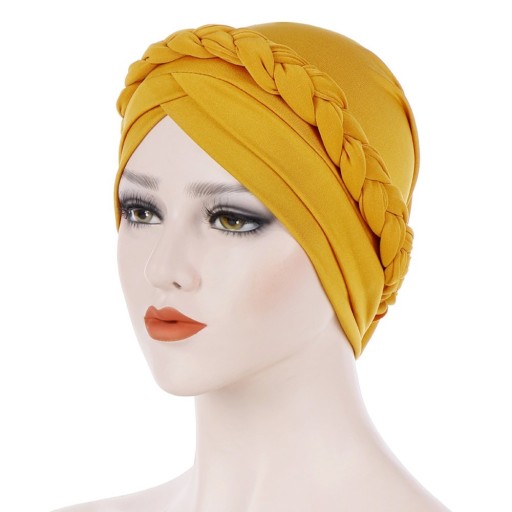 Turban féminin avec tresse