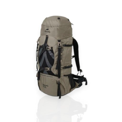 Turistisk ryggsäck 70 + 5 l med regnskydd 75 x 33 x 27 cm Nylon Justerbart bärsystem Unisex För trekking camping och klättring