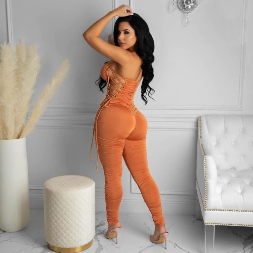 Tuta sexy da donna senza maniche