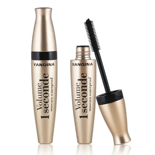 Tværfri sort mascara Svedafvisende mascara Vandfast mascara med vippeforlængende effekt