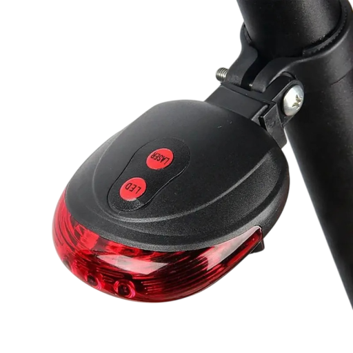 Tylne światło rowerowe z laserem 5 LED IPX4 Wodoodporne światło ostrzegawcze do jazdy na rowerze Kąt obrotu 180° Światło bezpieczeństwa sztycy siodełka