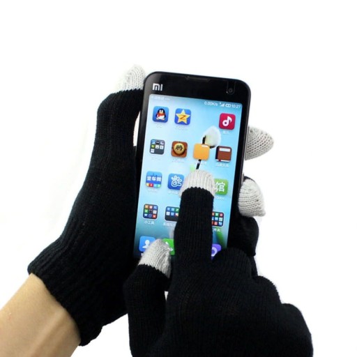 Tynde damehandsker med touchscreen J1184