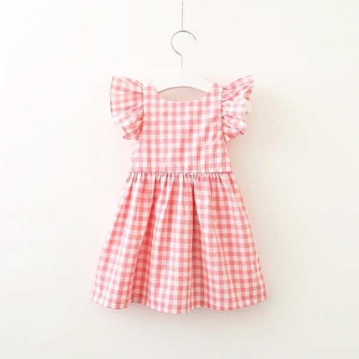 Tyttöjen ruudullinen mekko N71