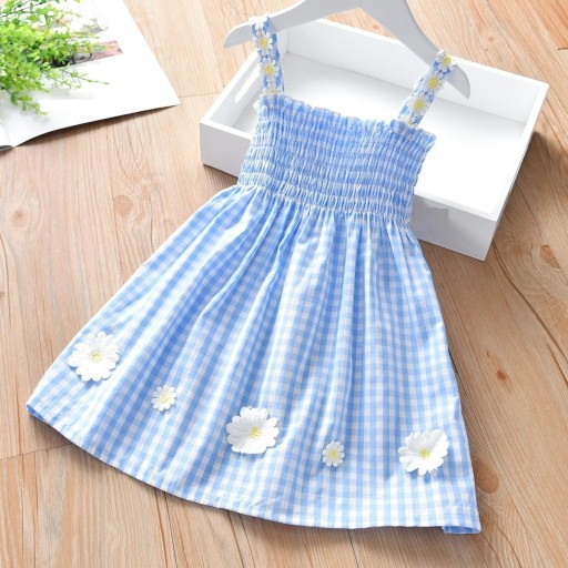 Tyttöjen ruudullinen mekko N87