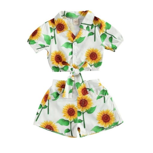 Tyttöjen toppi ja shortsit L1518