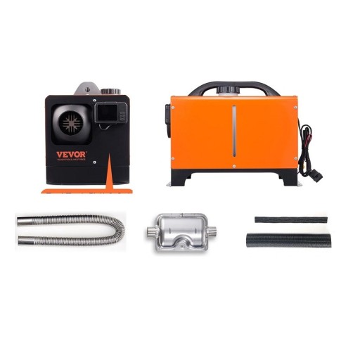 Uafhængig bilvarmer med fjernbetjening 5 KW 12 V Bærbar bilvarmer Dieselvarmer til bil, lastbil, varevogn Luftvarmer med LCD-display 40 x 31 x 35 cm
